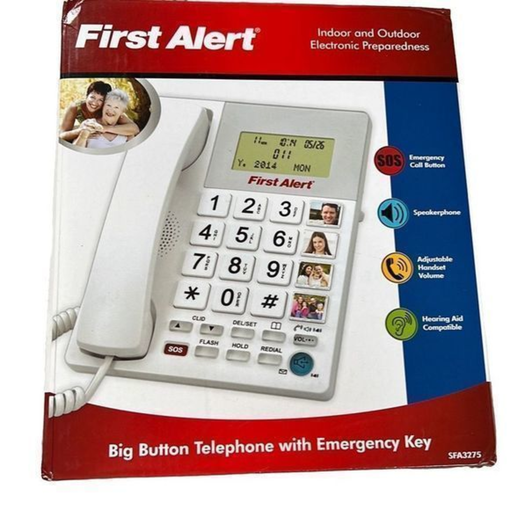 First Alert SFA 3275 Button Corded Telephone Emergency‎ Key
